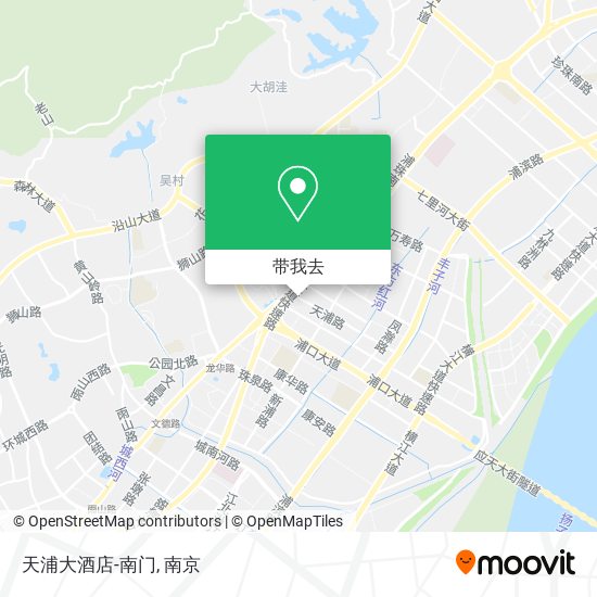 天浦大酒店-南门地图