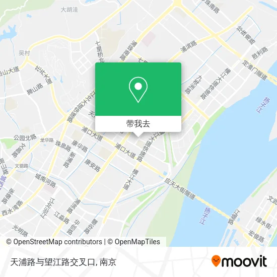 天浦路与望江路交叉口地图