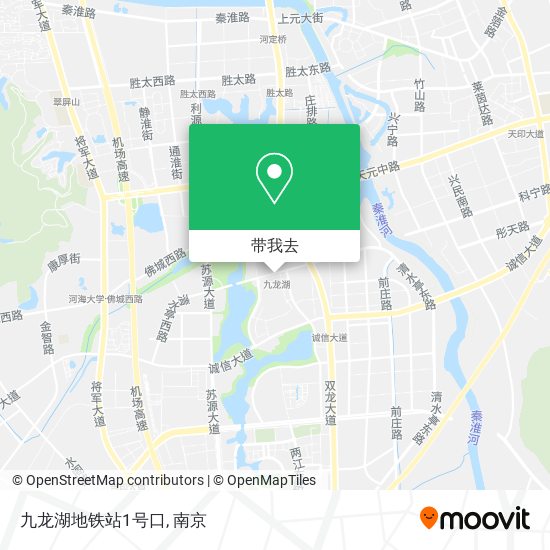 九龙湖地铁站1号口地图