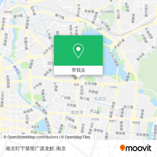 南京盯宁菜馆广源龙虾地图