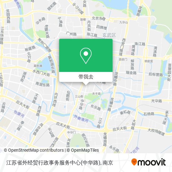 江苏省外经贸行政事务服务中心(中华路)地图