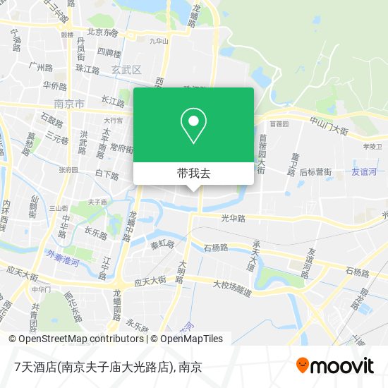 7天酒店(南京夫子庙大光路店)地图