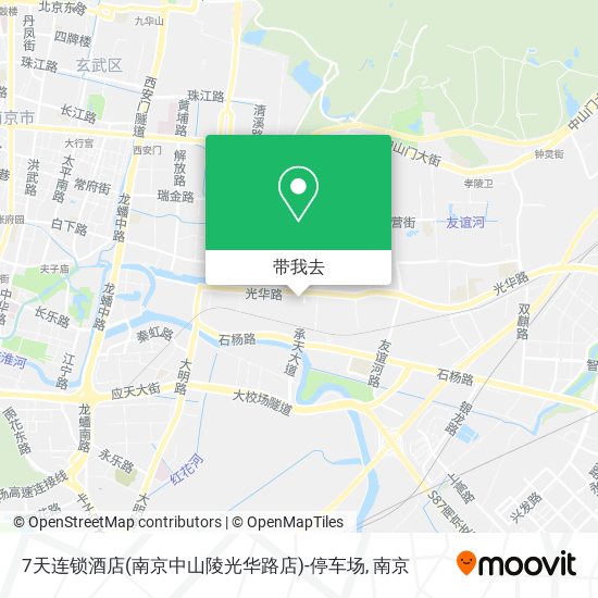 7天连锁酒店(南京中山陵光华路店)-停车场地图