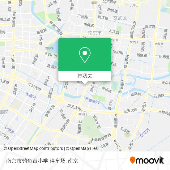 南京市钓鱼台小学-停车场地图