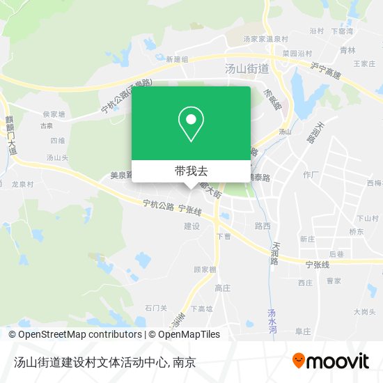 汤山街道建设村文体活动中心地图