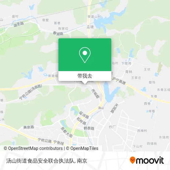 汤山街道食品安全联合执法队地图
