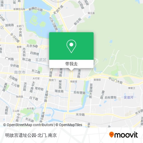 明故宫遗址公园-北门地图