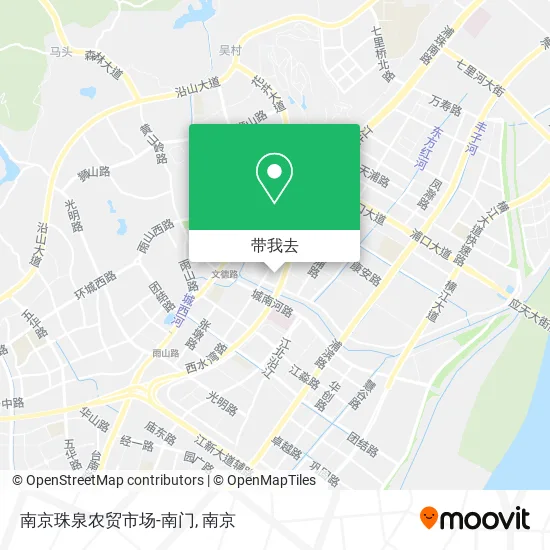 南京珠泉农贸市场-南门地图