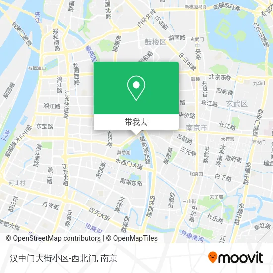 汉中门大街小区-西北门地图