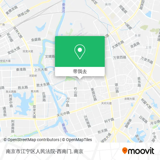 南京市江宁区人民法院-西南门地图