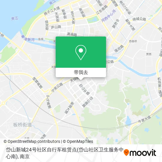 岱山新城24号社区自行车租赁点(岱山社区卫生服务中心南)地图