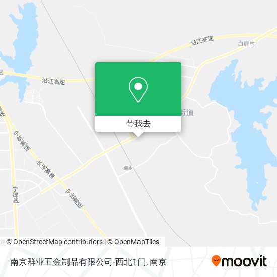 南京群业五金制品有限公司-西北1门地图