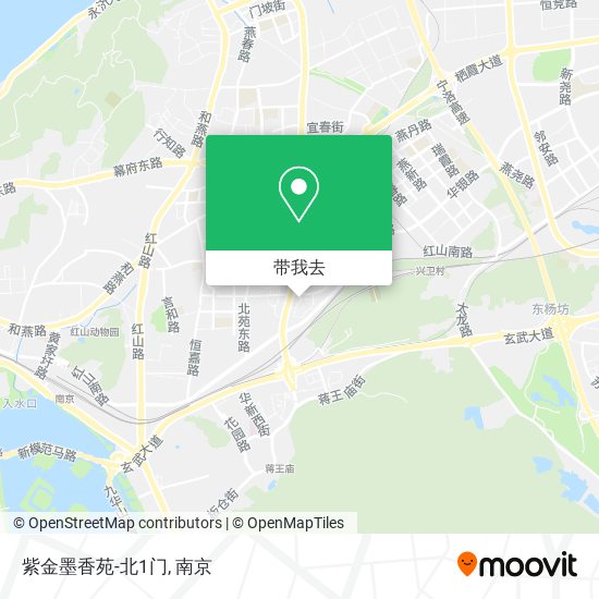 紫金墨香苑-北1门地图