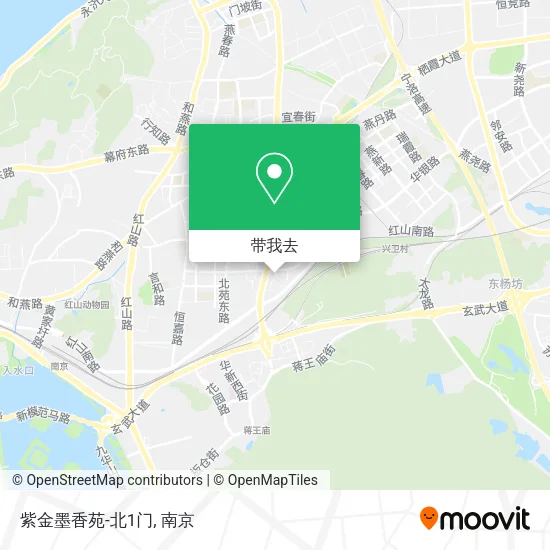 紫金墨香苑-北1门地图