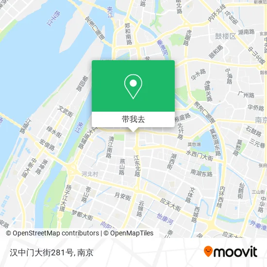 汉中门大街281号地图