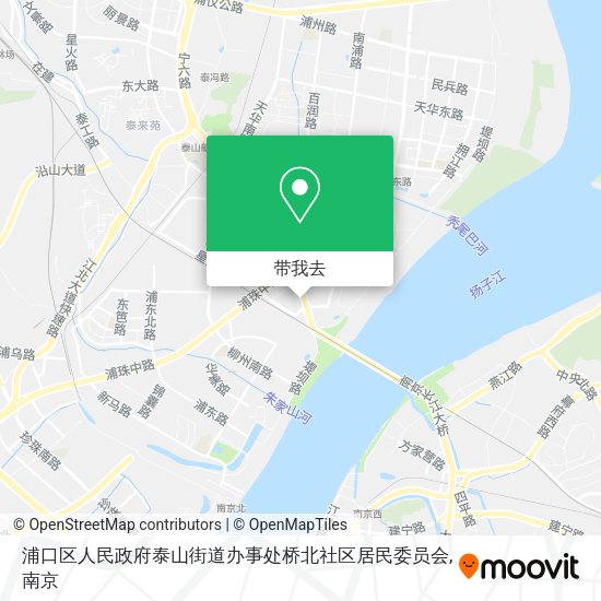浦口区人民政府泰山街道办事处桥北社区居民委员会地图