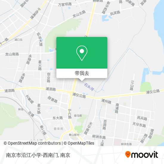 南京市沿江小学-西南门地图