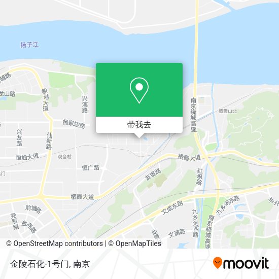 金陵石化-1号门地图