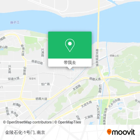 金陵石化-1号门地图