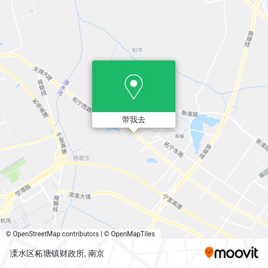 溧水区柘塘镇财政所地图