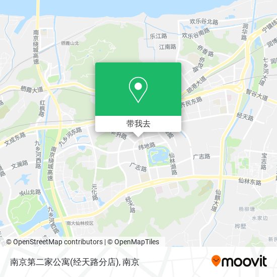 南京第二家公寓(经天路分店)地图