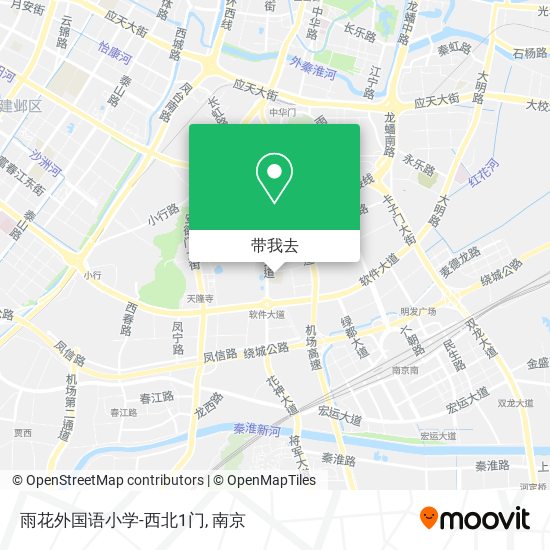 雨花外国语小学-西北1门地图