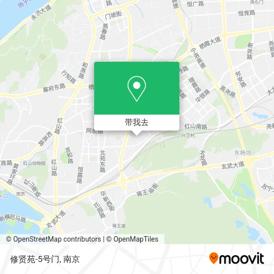 修贤苑-5号门地图