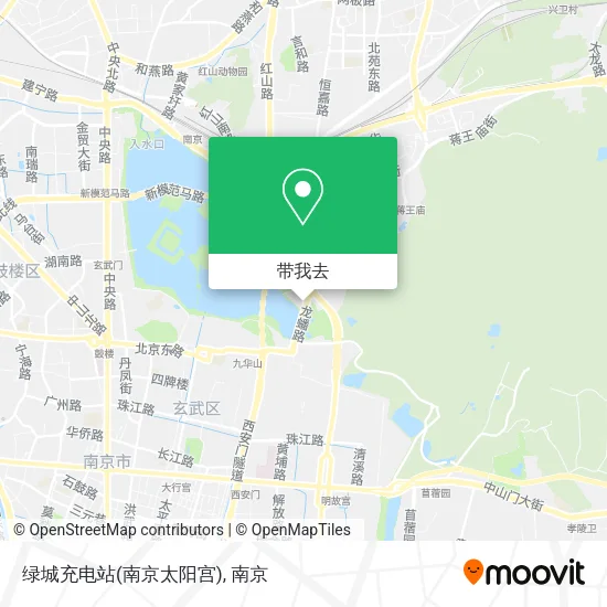 绿城充电站(南京太阳宫)地图