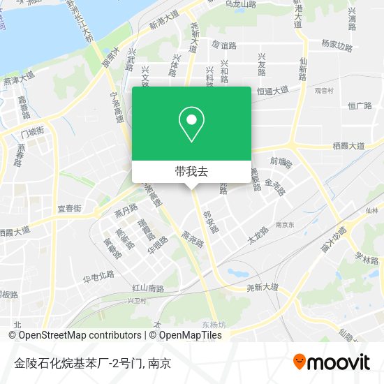 金陵石化烷基苯厂-2号门地图