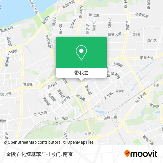 金陵石化烷基苯厂-1号门地图