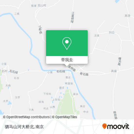 驷马山河大桥北地图