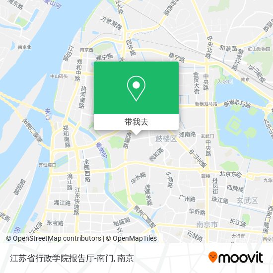 江苏省行政学院报告厅-南门地图