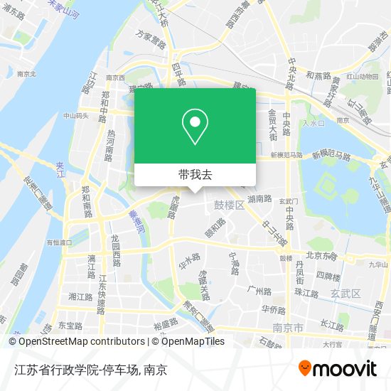 江苏省行政学院-停车场地图