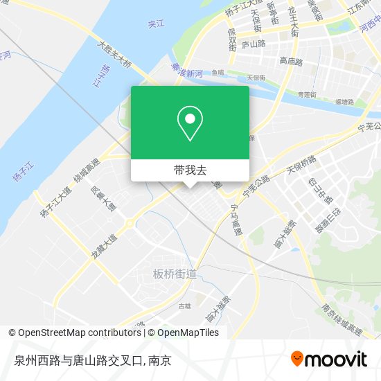 泉州西路与唐山路交叉口地图