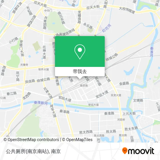 公共厕所(南京南站)地图