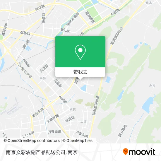 南京众彩农副产品配送公司地图