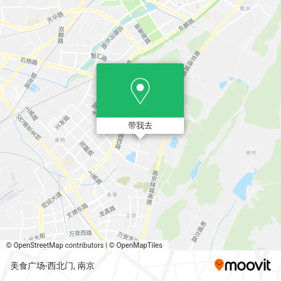 美食广场-西北门地图