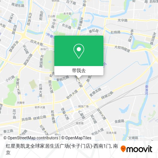 红星美凯龙全球家居生活广场(卡子门店)-西南1门地图