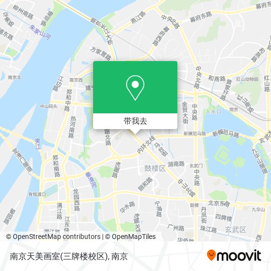 南京天美画室(三牌楼校区)地图