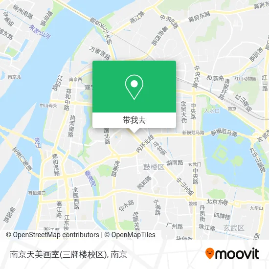 南京天美画室(三牌楼校区)地图