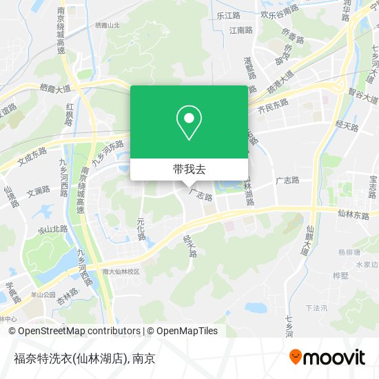 福奈特洗衣(仙林湖店)地图