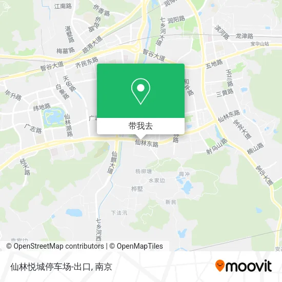 仙林悦城停车场-出口地图