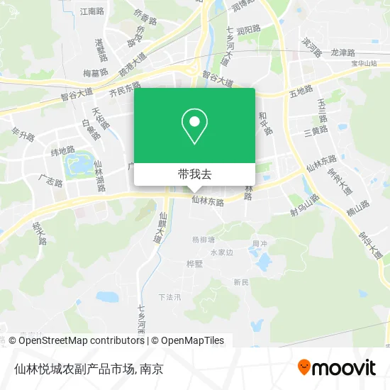仙林悦城农副产品市场地图
