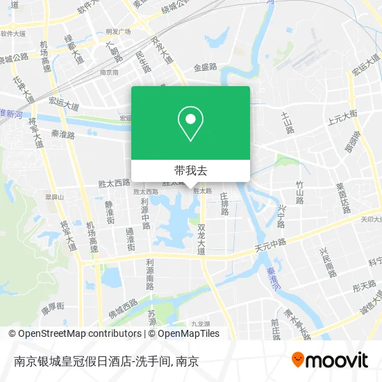 南京银城皇冠假日酒店-洗手间地图
