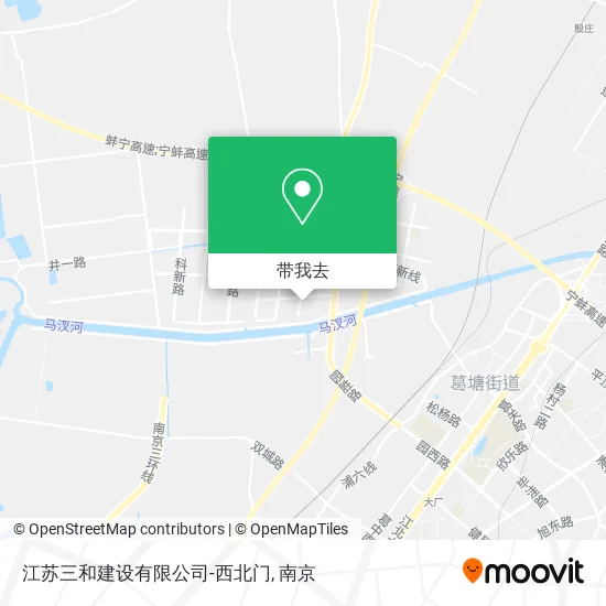 江苏三和建设有限公司-西北门地图