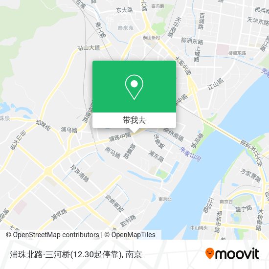 浦珠北路·三河桥(12.30起停靠)地图