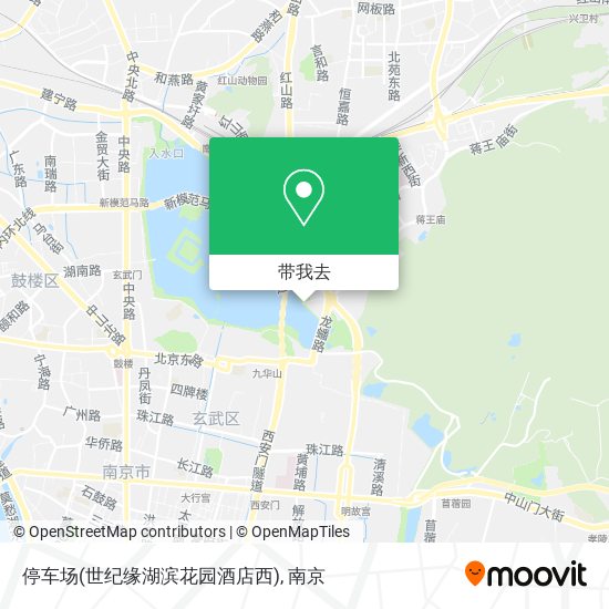 停车场(世纪缘湖滨花园酒店西)地图