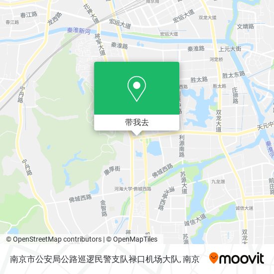 南京市公安局公路巡逻民警支队禄口机场大队地图