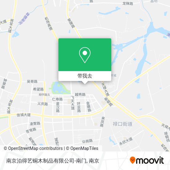 南京泊得艺铜木制品有限公司-南门地图