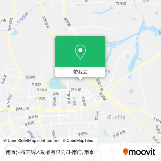 南京泊得艺铜木制品有限公司-南门地图